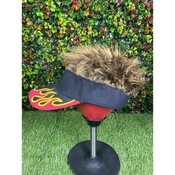 Guy Fieri Flairhair Visor Hat Wig Funny 